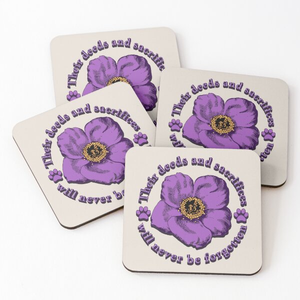 Item preview, Their Deeds And Sacrifices Will Never Be Forgotten Purple Poppy Shadow Design designed and sold by TrulyEpoque.