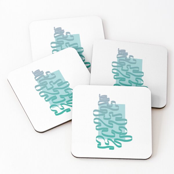 Item preview, Minimalist gradient turquoise ribbon #36 designed and sold by Cocolorr.