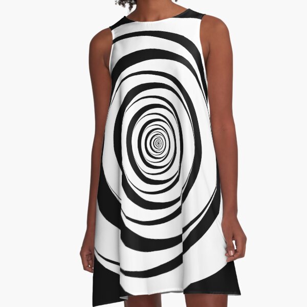 Item preview, Black White Circles Sixties Optical Illusion designed and sold by artsandsoul.
