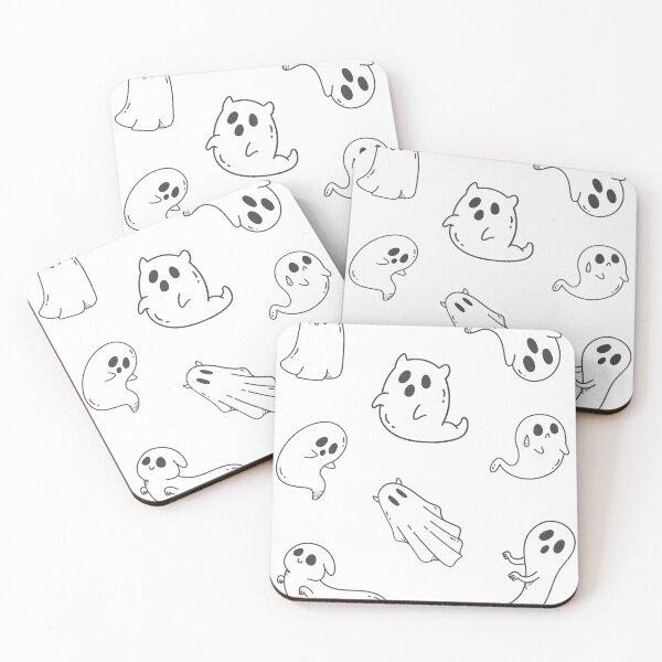 Item preview, Cute kawaii ghosts set designed and sold by ahlemamre.