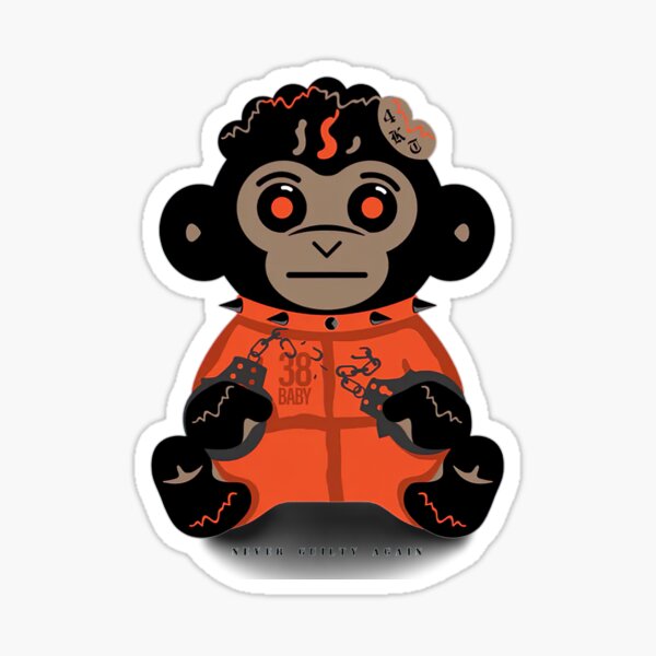 Side-Eye Monkey Sticker for Sale by Stephanie J