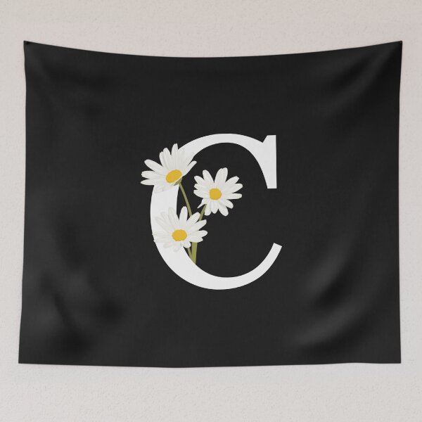 Item preview,  Letter C with Daisies designed and sold by DoodlesnPoodles.