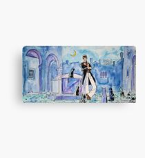 Corto Maltese with cats Canvas Print