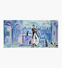 Corto Maltese with cats Photographic Print