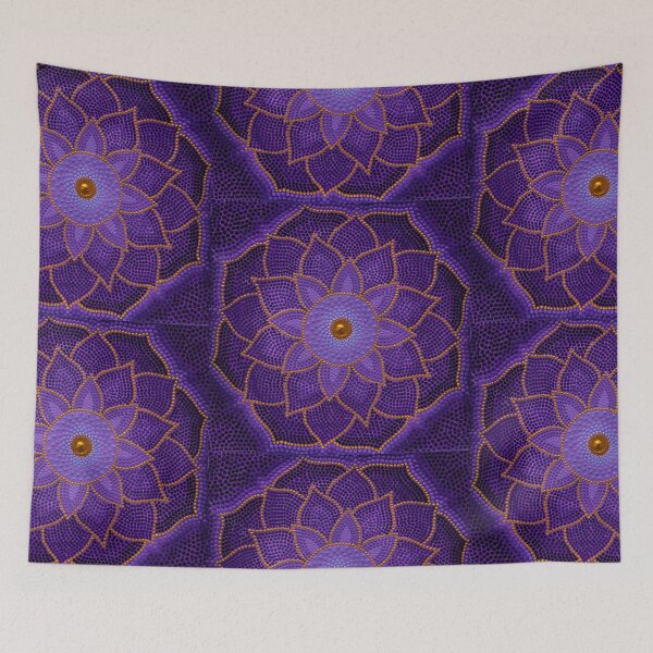 Item preview, Purple Chakra Mandala designed and sold by MojaMalaMandala MojaMalaMandala.