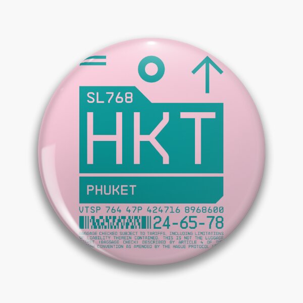 Artikelvorschau, Luggage Tag C - HKT Phuket Thailand entworfen und verkauft von VoodooCircus.