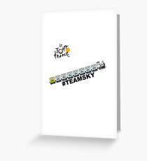 Team Sky Train Greeting Card