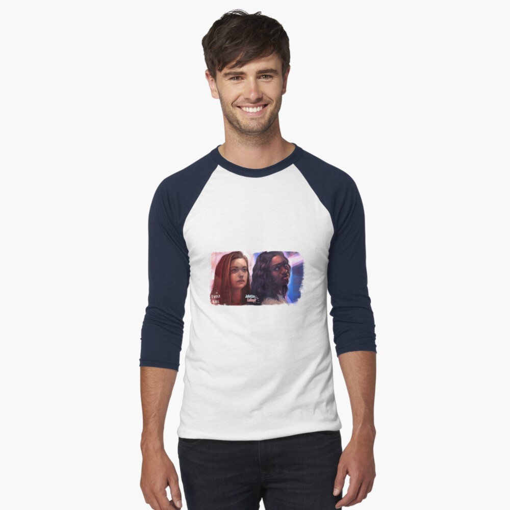 Aperçu de l'œuvre T-shirt baseball manches ¾ créée et vendue par Reine-Dibussi.