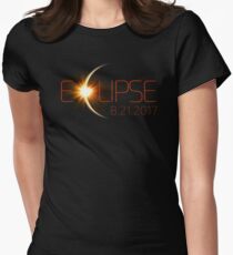 Solar Eclipse, Total Eclipse, Eclipse August 2017 Women's Fitted T-Shirt