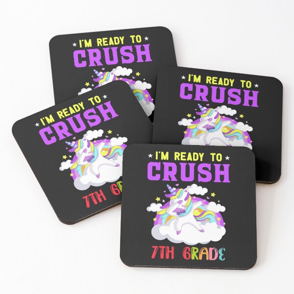 Item preview,  Best I'm Ready To Crush 7h Grade cute unicorn back To School designed and sold by fatydesignspace.