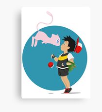 Gake no ue no Mew V.2 (Sky Circle) Canvas Print