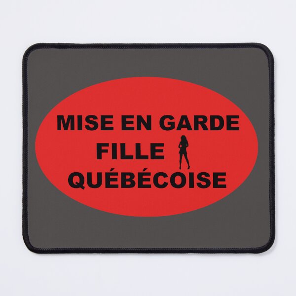 Item preview, MISE EN GARDE FILLE QUÉBÉCOISE (Caution Quebec Girl) designed and sold by lobodelnoir.
