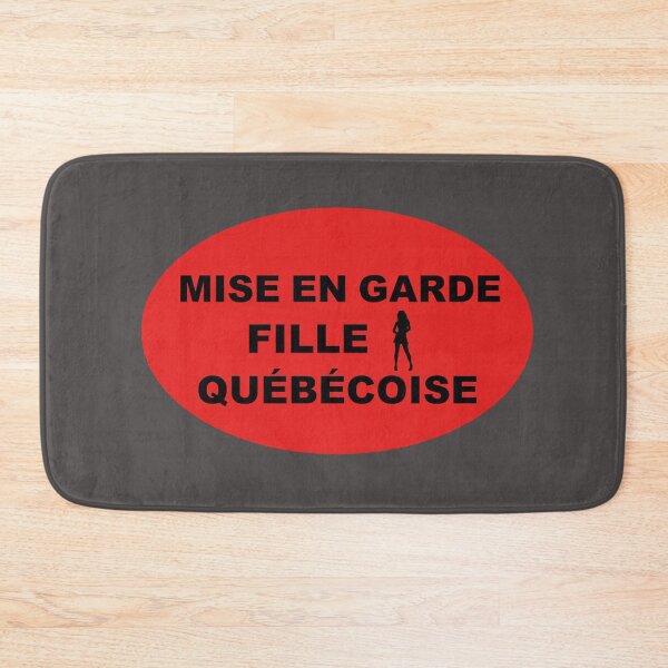 Item preview, MISE EN GARDE FILLE QUÉBÉCOISE (Caution Quebec Girl) designed and sold by lobodelnoir.