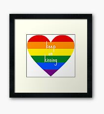 Keep On Kissing Framed Print