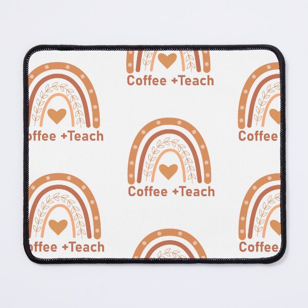 Item preview, Coffee and Teach Boho Rainbow Teacher  designed and sold by Yasminepatterns .