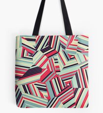 Bangkok Watermelon Taxi - Voronoi Stripes Tote Bag