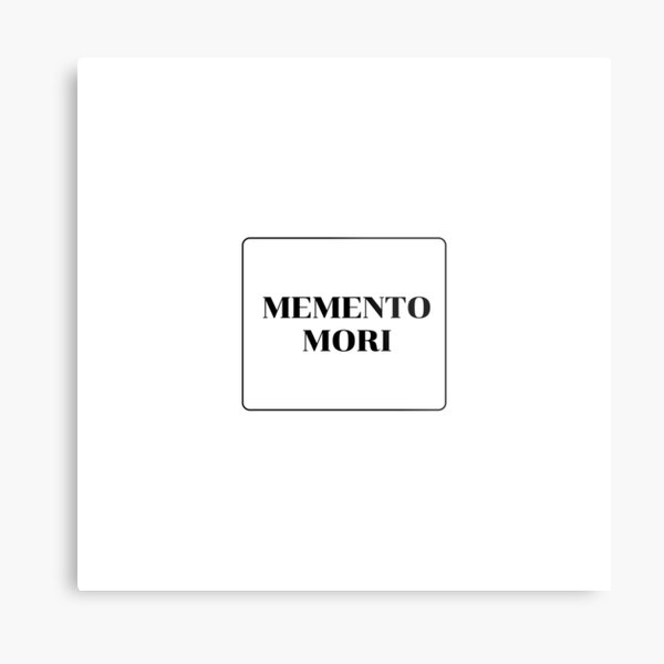 Artikel-Vorschau von Memento Mori – erinnere dich daran, dass du sterben wirst – stoische Weisheit, designt und verkauft von Inspirationmotivation.