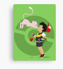 Gake no ue no Mew V.5 (Shadow Pokeball) Canvas Print