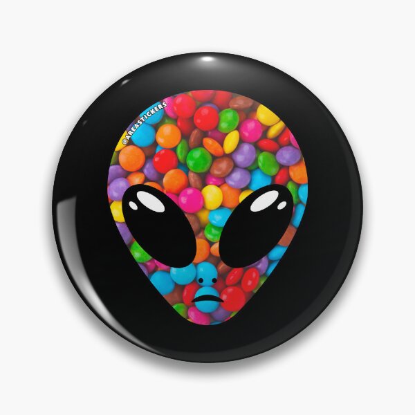 Item preview, Alien head - Chocolate Candy skin designed and sold by AreaStickers.
