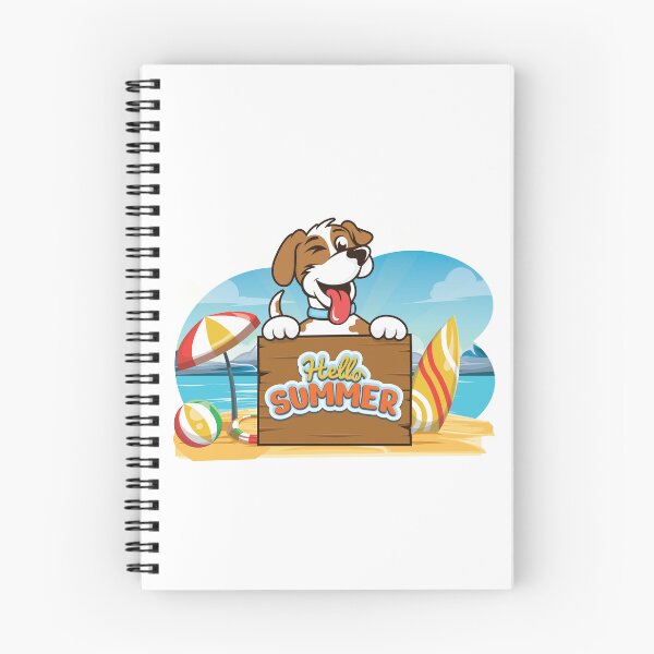Item preview, Dog Beach Hello Summer Graphic Design designed and sold by zoripet Store.