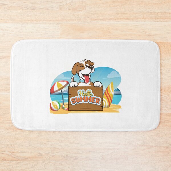 Item preview, Dog Beach Hello Summer Graphic Design designed and sold by zoripet Store.