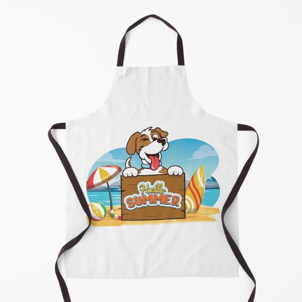 Item preview, Dog Beach Hello Summer Graphic Design designed and sold by zoripet Store.