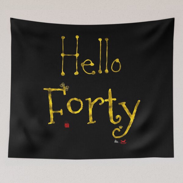 Item preview, Hello Forty - 40 Year Old Vintage 1982 40th Birthday designed and sold by r-silver.