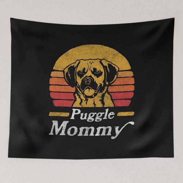 Item preview, Retro Vintage Puggle Mommy designed and sold by More Cute Dogs.