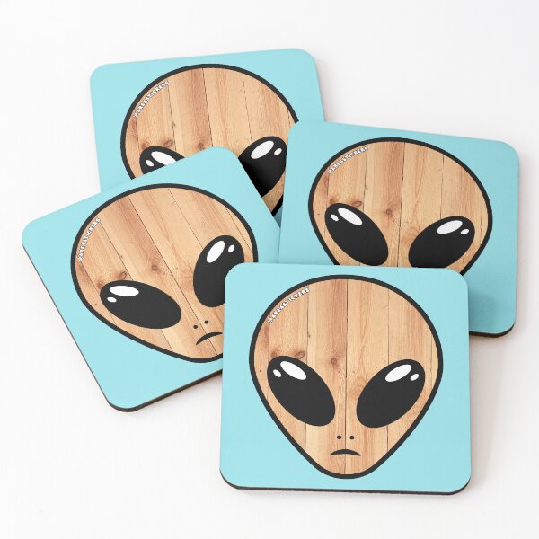 Item preview, Alien head - Wood skin designed and sold by AreaStickers.