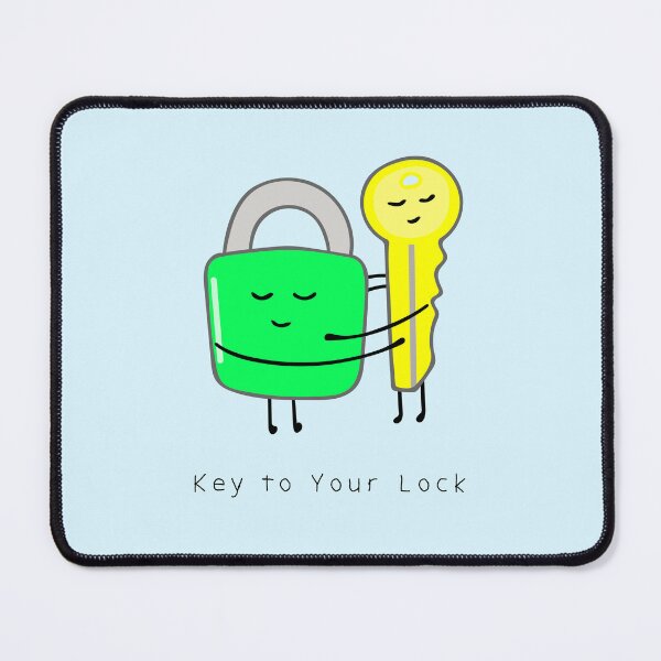 Item preview, cute lock and key designed and sold by wordspotrayal.