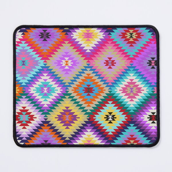 Item preview, Colorful Kilim Rug Style rhombus ornament designed and sold by k9printart.