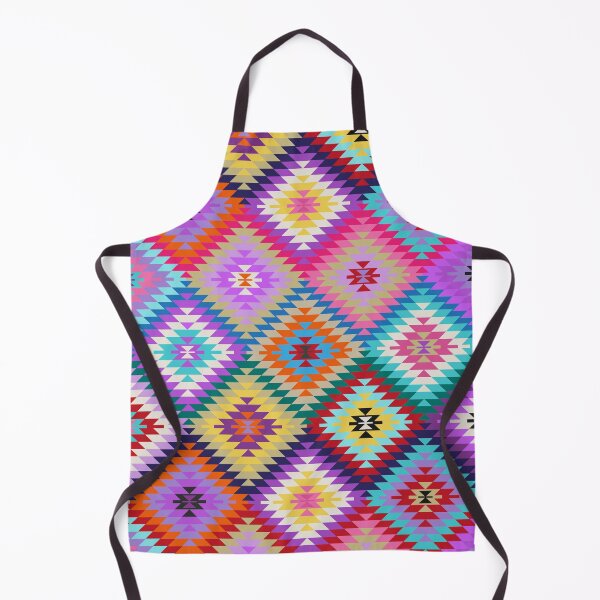 Item preview, Colorful Kilim Rug Style rhombus  ornament designed and sold by k9printart.