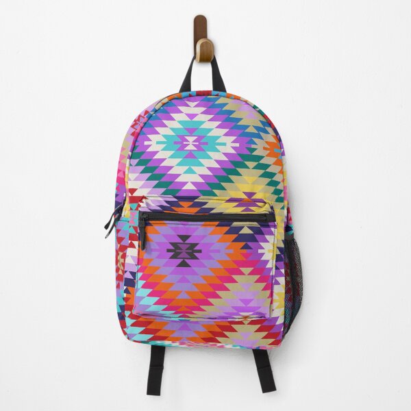 Item preview, Colorful Kilim Rug Style rhombus ornament designed and sold by k9printart.