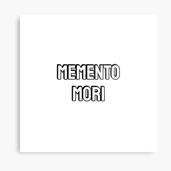 Artikel-Vorschau von Memento Mori – erinnere dich daran, dass du sterben wirst – stoische Weisheit, designt und verkauft von Inspirationmotivation.