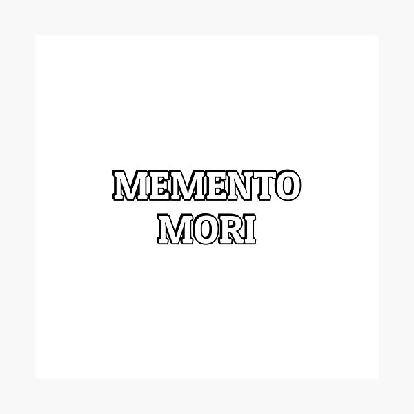 Artikel-Vorschau von Memento Mori – bedenke, dass du sterben wirst – Stoische Weisheit, designt und verkauft von Inspirationmotivation.
