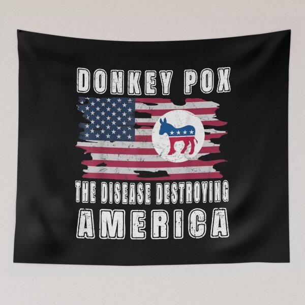 Item preview, Donkey Pox The Disease Destroying America Funny Anti Biden designed and sold by Countrysmart.