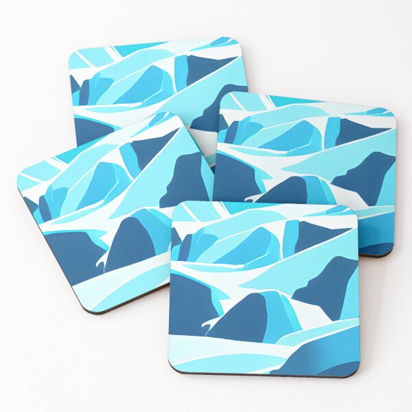 Item preview, Abstract Icy Mountain Illustration designed and sold by Arkneer.