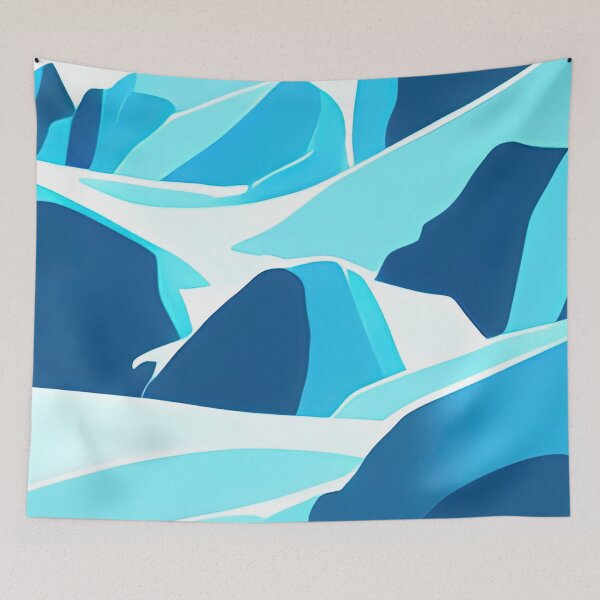 Item preview, Abstract Icy Mountain Illustration designed and sold by Arkneer.
