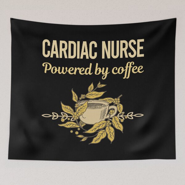 Item preview, Powered By Coffee Cardiac Nurse designed and sold by toniabrendaom.