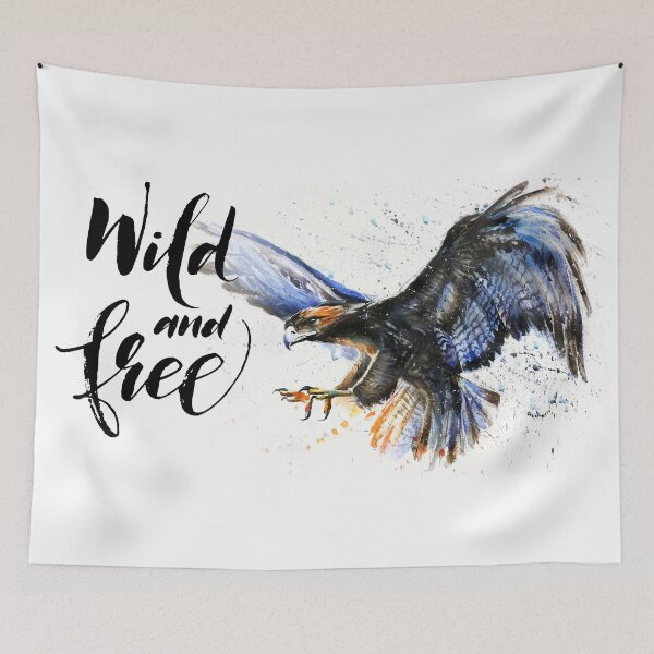 Item preview, Eagle Wild and Free, watercolor, birds, wildlife designed and sold by Kostart.
