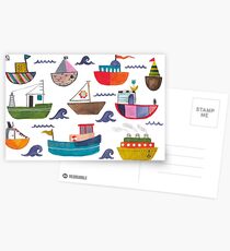 So many boats! Postcards