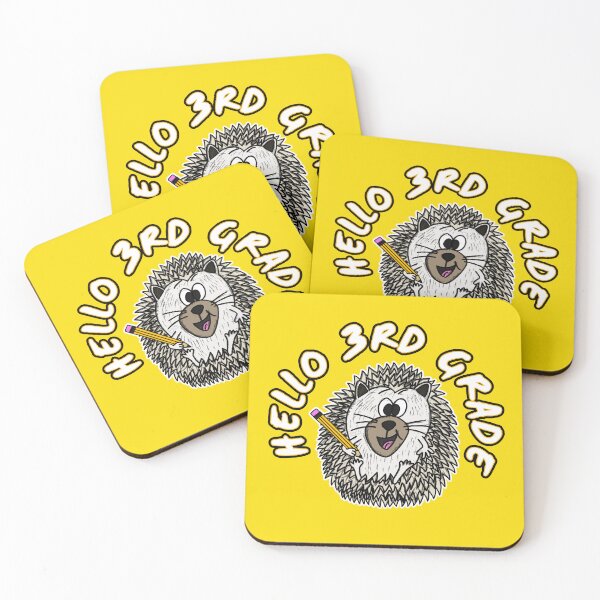 Item preview, Hello 3rd Grade Hedgehog Back To School designed and sold by doodlerob.