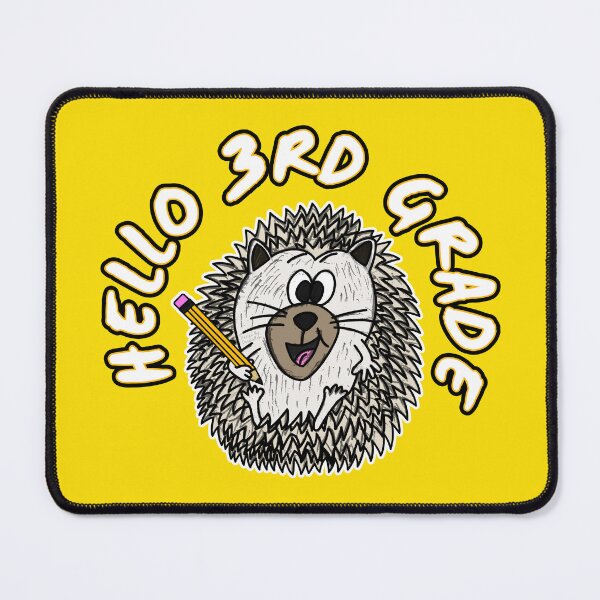 Item preview, Hello 3rd Grade Hedgehog Back To School designed and sold by doodlerob.