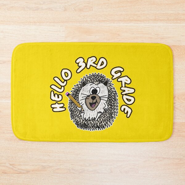 Item preview, Hello 3rd Grade Hedgehog Back To School designed and sold by doodlerob.