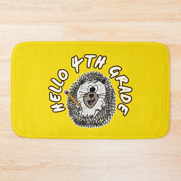 Item preview, Hello 4th Grade Hedgehog Back To School designed and sold by doodlerob.