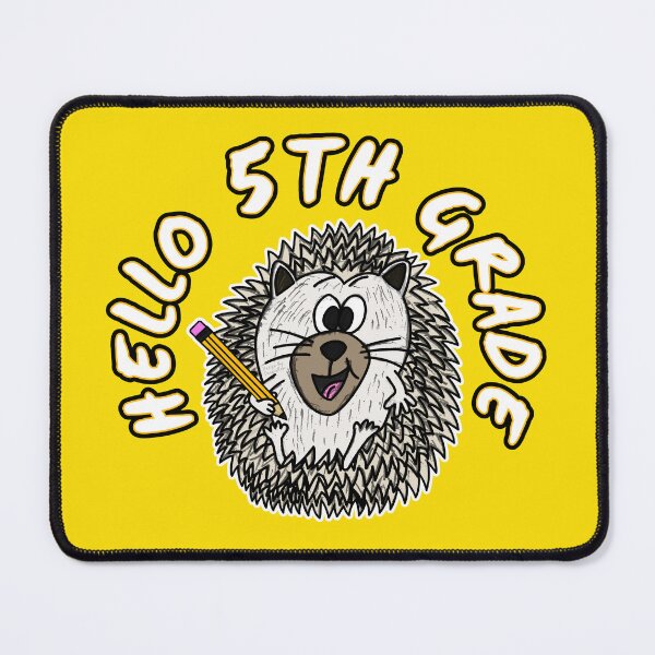 Item preview, Hello 5th Grade Hedgehog Back To School designed and sold by doodlerob.