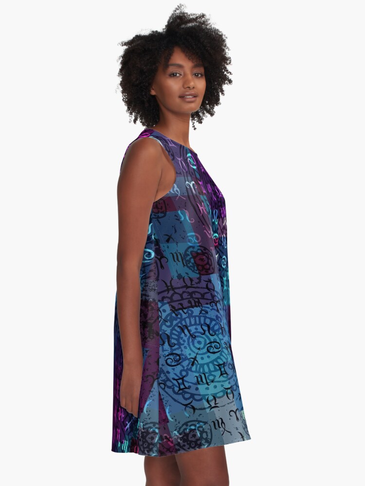 Blue shop zodiac dress