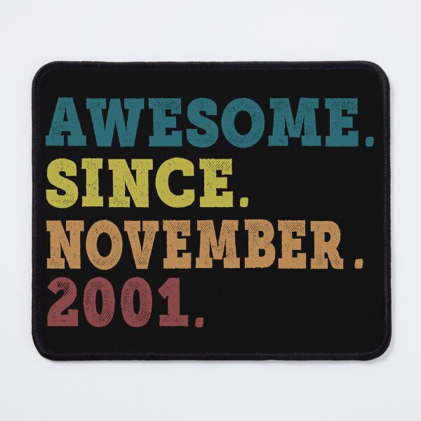 Item preview, Awesome Since November 2001 Retro Vintage 21st Birthday Gift designed and sold by designbychow.