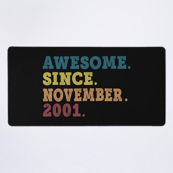 Item preview, Awesome Since November 2001 Retro Vintage 21st Birthday Gift designed and sold by designbychow.