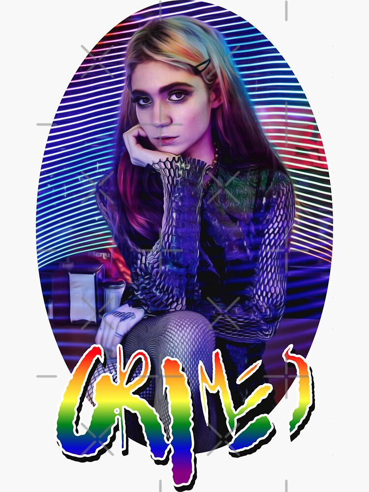 Grimes Sticker For Sale By Geligudu Redbubble